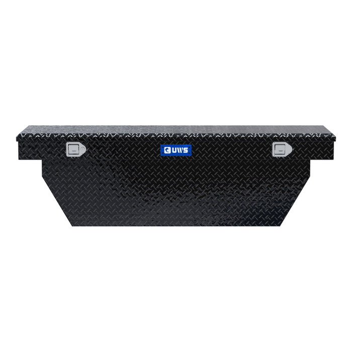 UWS 69" Deep Angled Crossover Truck Tool Box Model TBSD-69-A-BLK