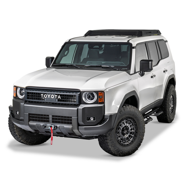Warn Winch Mount Hidden for 24-26 Toyota Land Cruiser Powder Coated Black Steel Model 112499