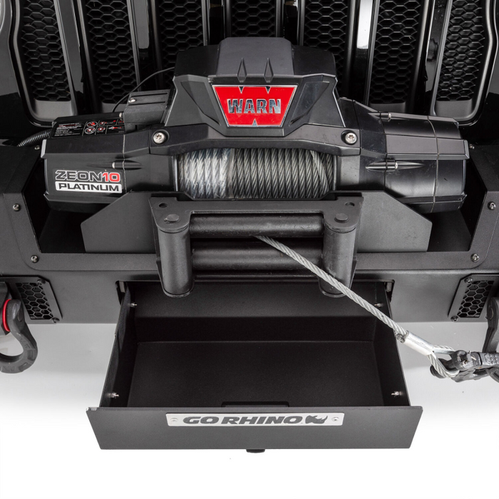 Go Rhino Trailline Winch Ready Front Stubby Bumper For Jeep Model 230111T