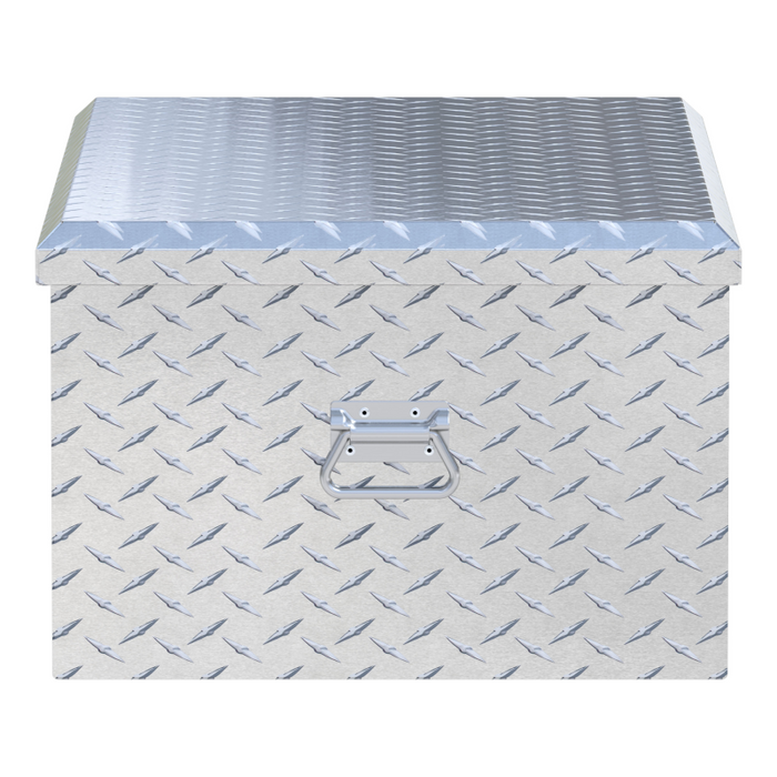 UWS 36" Bright Aluminum Heavy-Wall Foot Locker Tool Chest Storage Box, RigidCore Lid Model FOOT-LOCKER