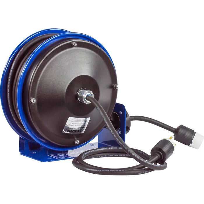 Coxreels PC10 Series Compact Spring Driven Cord Reel Single Industrial Receptacle 16 GA x 30 ft. - Cord Included Model PC10-3016-A