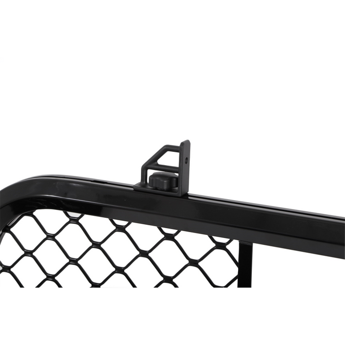 Dee Zee Aluminum Front Cab Rack W/Mesh Gloss Black Model DZ95050WRB