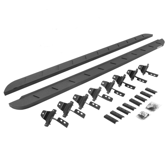 Go Rhino RB10 Slim Line Running Boards with Mounting Brackets Kit Model 63451687ST