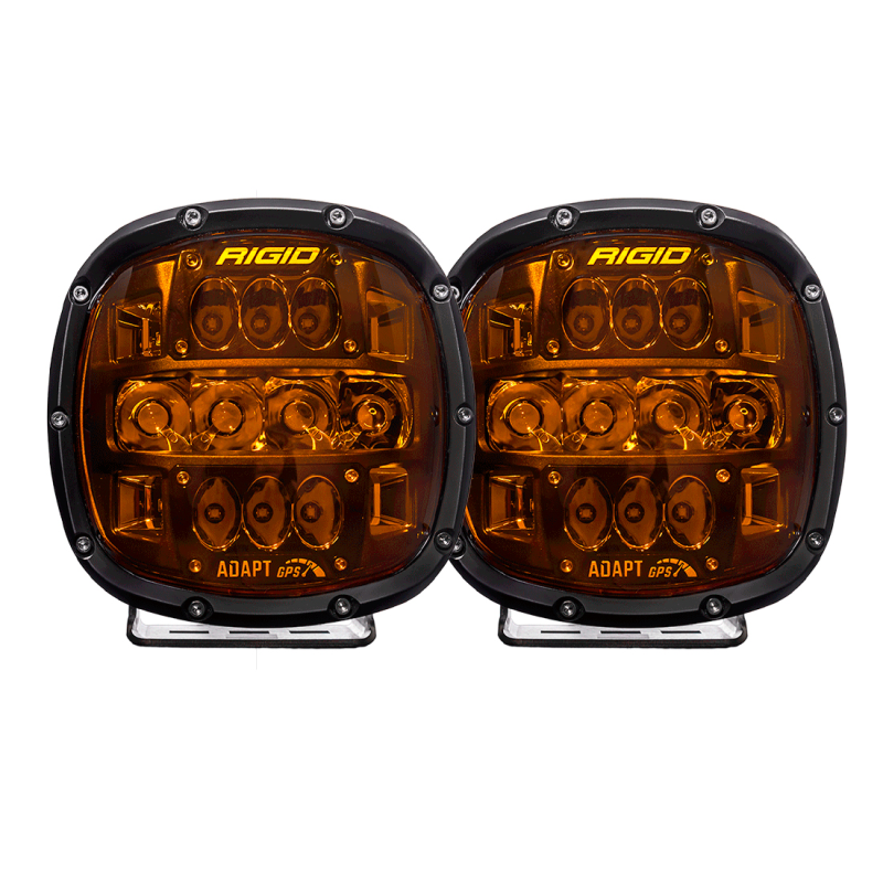 Rigid Industries Adapt XP with Amber PRO Lens, Surface Mount, Pair Mod ...