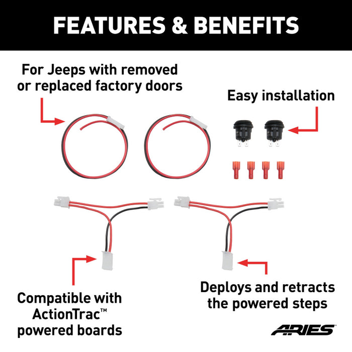ARIES ActionTrac Door Delete Kit Model 3020000
