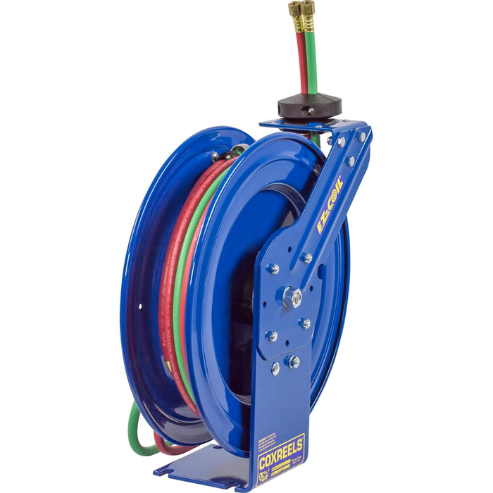 Coxreels EZ-P-W Series Safety System Welding Spring Driven Hose Reel 1/4 in x 25 ft. oxy-acet - Hose Included 200 PSI Model EZ-P-W-125