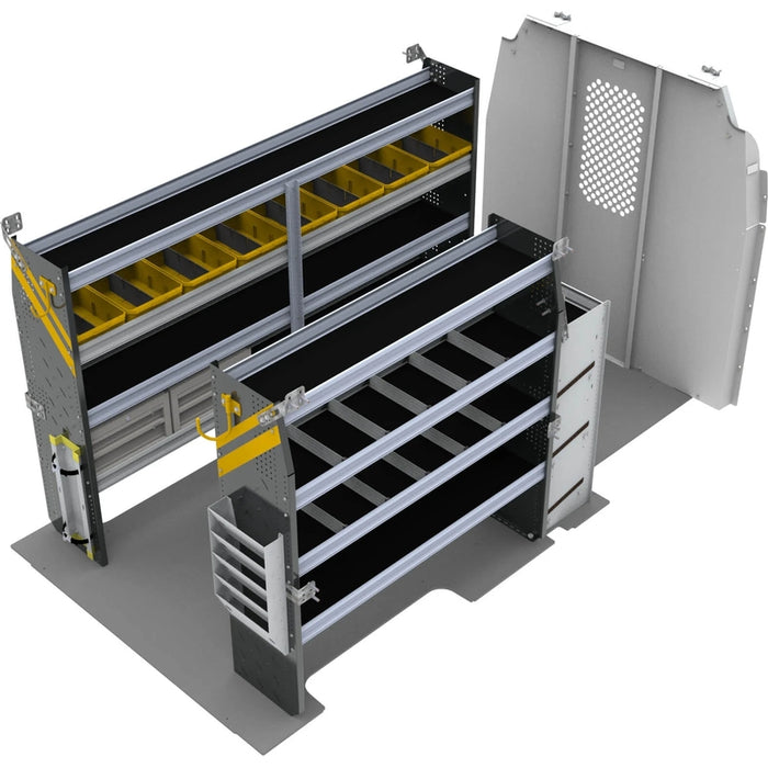 Ranger Design HVAC Van Shelving Package for Ford Transit Mid Roof 148" Wheelbase Model FTM-12