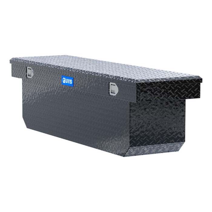 UWS 72" Deep Angled Crossover Truck Tool Box Model TBSD-72-A-BLK