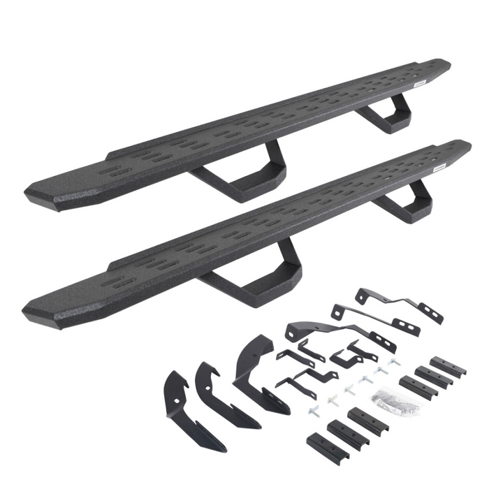 Go Rhino RB30 Running Boards with Mounting Brackets With 2 Pairs Drop Steps Kit Model 6960428020T