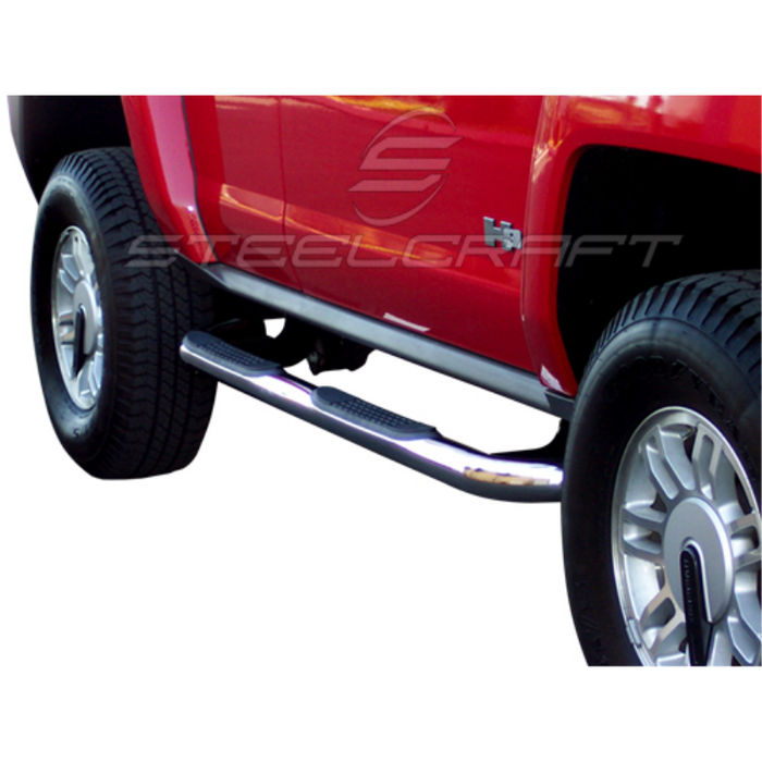 Steelcraft 3in. Round Stainless Steel Step Nerf Bars Model 205807