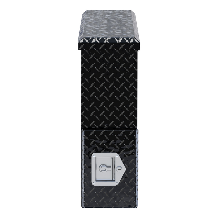 UWS Gloss Black Aluminum 48" Driver-Side Wheel Well Tool Box Model FW-48-DS-D-BLK