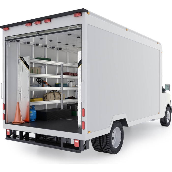 Ranger Design Aluminum Van Shelving Package for 14' Box Truck - Enclosed Trailer Model BTL-27