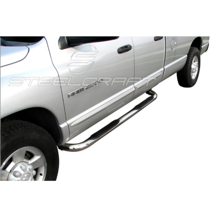 Steelcraft 3in. Round Stainless Steel Step Nerf Bars Model 220817