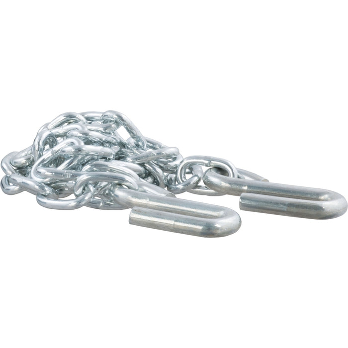 CURT 48-Inch Trailer Safety Chain with 3/8-In S-Hooks, 2,000 lbs Break Strength Model 80010