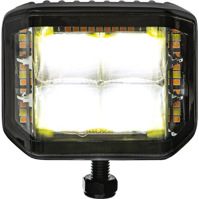 Buyers Products 4 Inch Wide Angle Edgeless LED Work Light with Strobe - Square Lens Model 1492242
