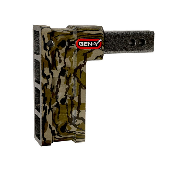 GEN-Y MEGA-DUTY 2.5" Shank 9" Drop 21K Hitch ONLY - Hydro Dipped - Mossy Oak Model GH-604-MO