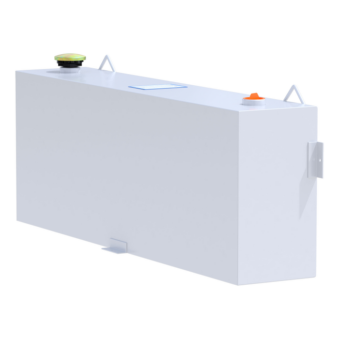 UWS White 45-Gallon Vertical Steel Transfer Tank Model ST-45-R-W