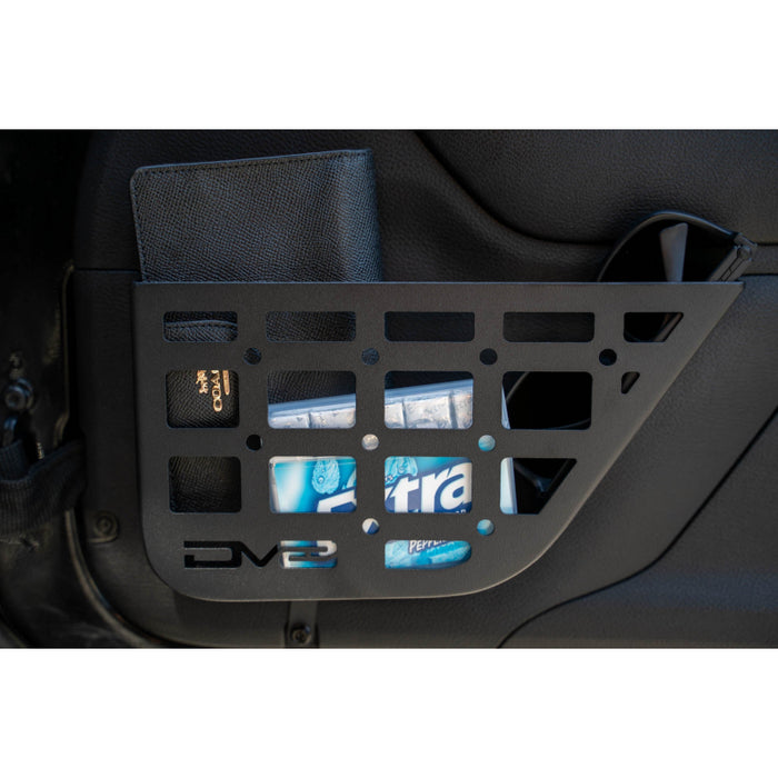 DV8 Offroad 2011-2018 Jeep Wrangler JK 2-Door Slim Front Door ONLY Molle Pockets Model MPJK-07