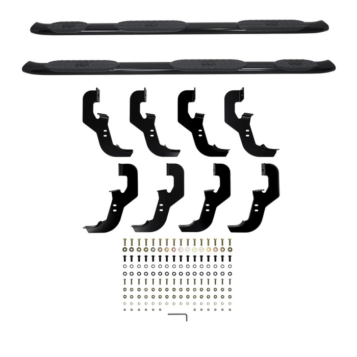 Westin PRO TRAXX 5 Oval Wheel to Wheel Step Nerf Bars Black Model 21-534685