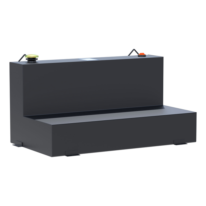 UWS Matte Black 75-Gallon L-Shape Steel Transfer Tank Model ST-75-L-MB
