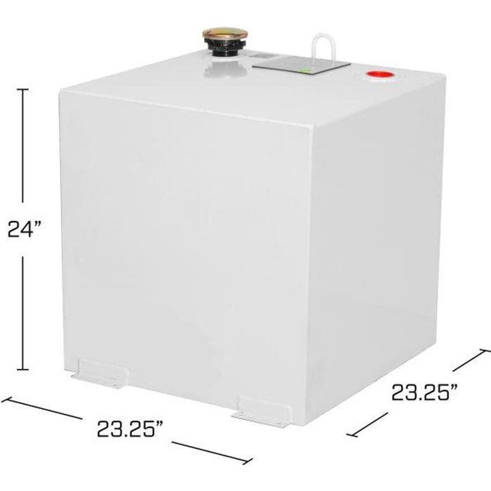 Delta / JOBOX 50 Gallon White Square Steel Liquid Transfer Tank Model ...
