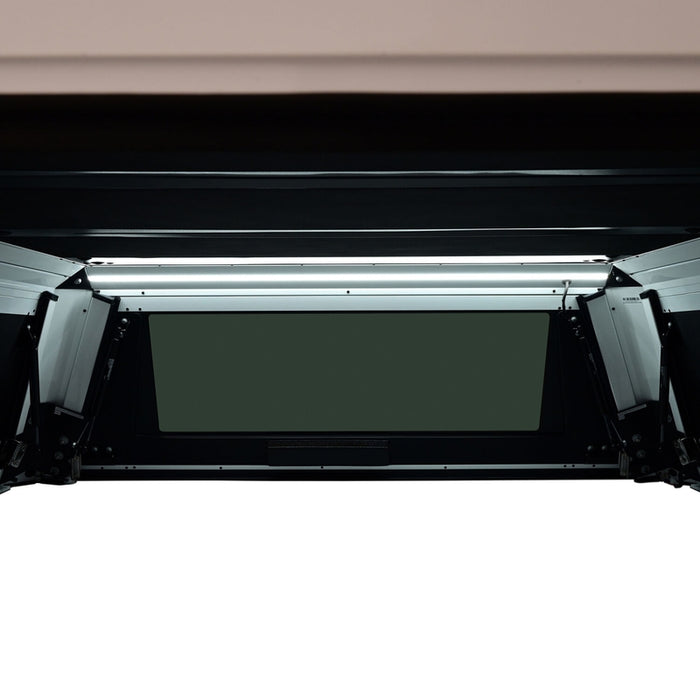 Westin EXP Truck Cap with Solid Front Glass Gloss White Model 16-15060