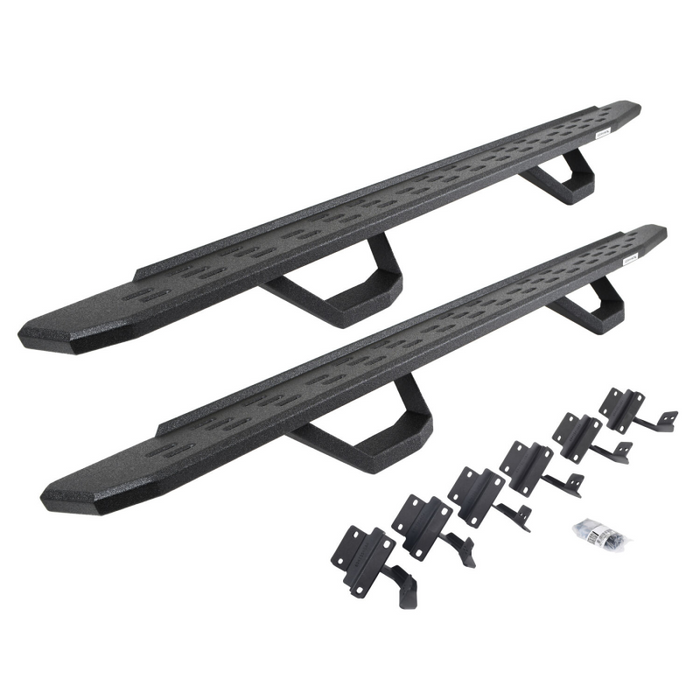Go Rhino RB30 Running Boards with Mounting Brackets With 2 Pairs Drop Steps Kit Model 6961558720T