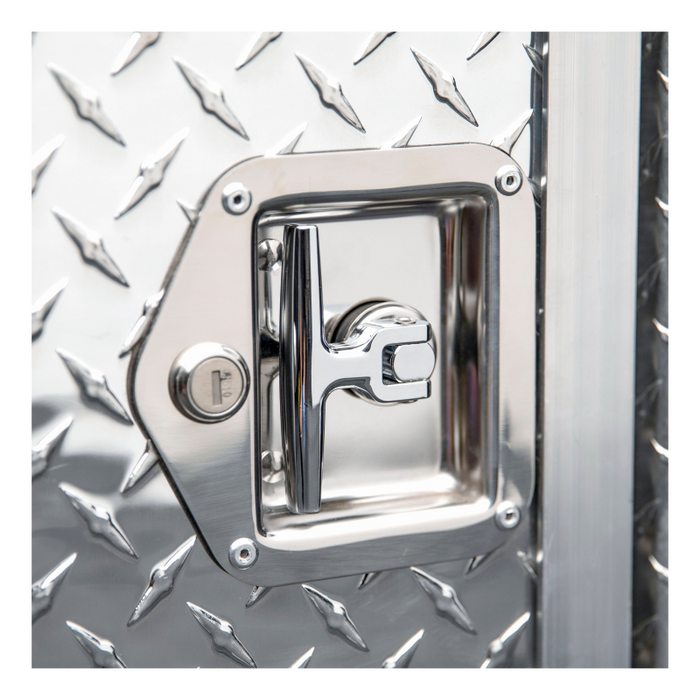 UWS Bright Aluminum 48" x 48" Double-Door Dog Box with Full Enclosure & Storage Model DB-4848N