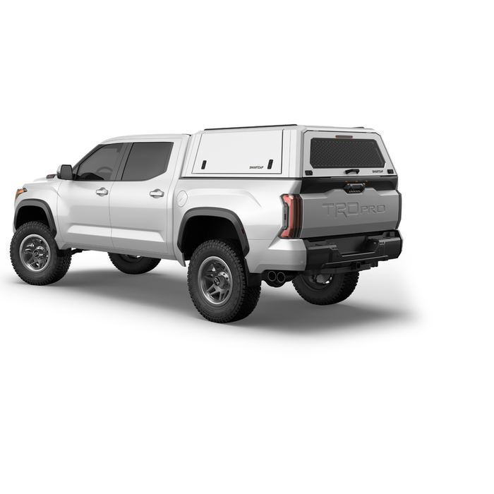 SmartCap OEM White Truck Bed Cap EVOc Commercial Series w/ Horizontal Locks Model EC1310-WH