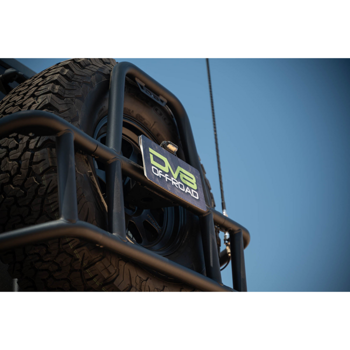 DV8 Offroad 2007-2018 Jeep Wrangler Body Mounted Tire Carrier Model TCJK-14