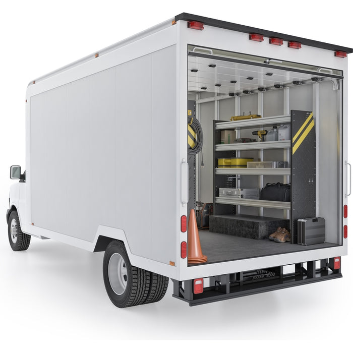 Ranger Design Contractor Van Shelving Package for 14' Box Truck - Enclosed Trailer Model BTL-10