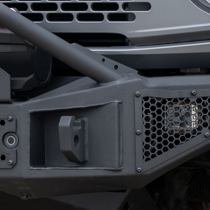 Go Rhino Rockline Winch-Ready Front Full Width Bumper With Overrider For Ford Bronco Model 331401T