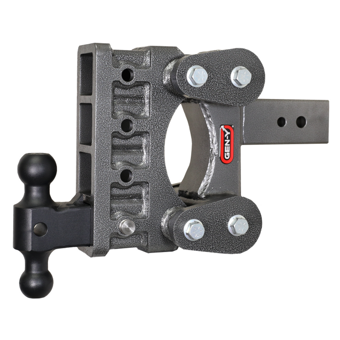 GEN-Y The BOSS TORSION-FLEX 3" Shank 6" Drop 3.5K TW 32K Hitch & GH-0161 Dual-Ball Model GH-2214