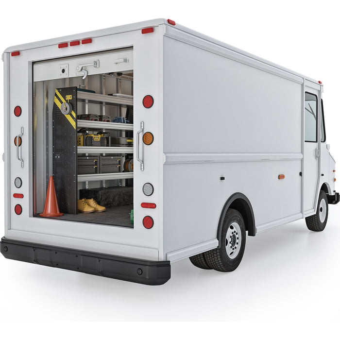 Ranger Design Mobile Service & Plumbing Van Shelving Package for 14' Box Truck-Enclosed Trailer Model BTL-16