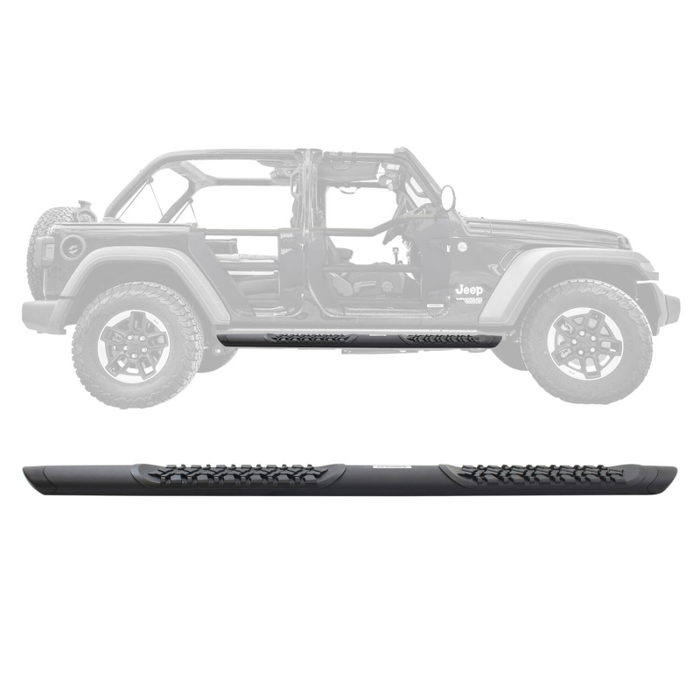 Go Rhino V-Series V3 Aluminum Step Nerf Bars and Mounting Brackets Kit Textured Black Model V3450674T