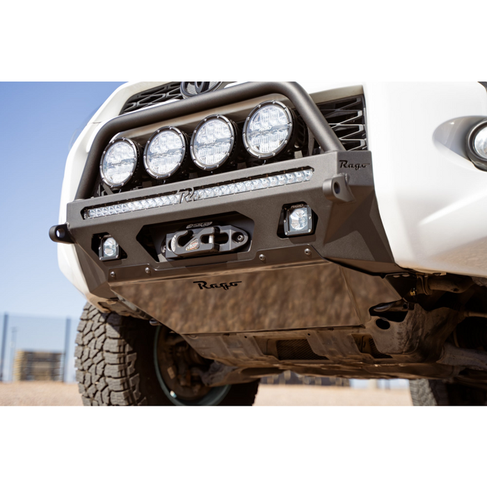 Rago Fabrication 2014-2024 Toyota 4Runner Center Mount Winch Front Bumper with Top Hoop Model F6604030801NA