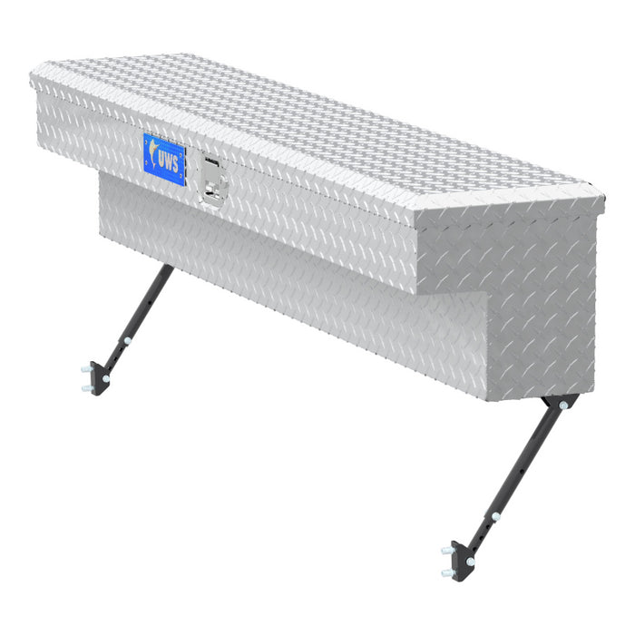 UWS Bright Aluminum 60" Truck Side Tool Box with Space-Saving Legs Model EC30111-MK2