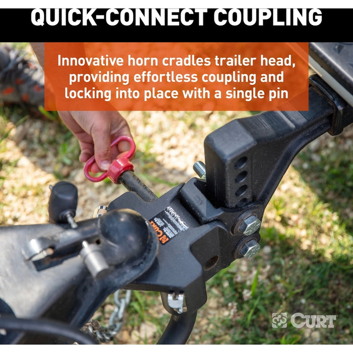CURT TruTrack 2P Trailer-Mounted Weight Distribution Hitch with Sway Control, 8-10K Model 17510