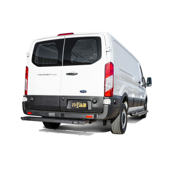 N-Fab Growler Rear Door Bed Step For Select 19-24 Transit Van Textured Black Model GFF19VR-TX