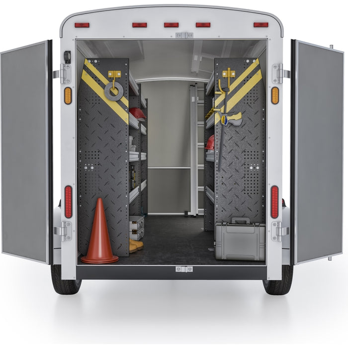 Ranger Design Mobile Service & Plumbing Van Shelving Package for 14' Box Truck-Enclosed Trailer Model BTL-16