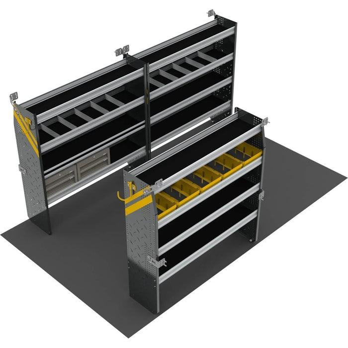 Ranger Design Mobile Service & Plumbing Van Shelving Package for 14' Box Truck-Enclosed Trailer Model BTL-16