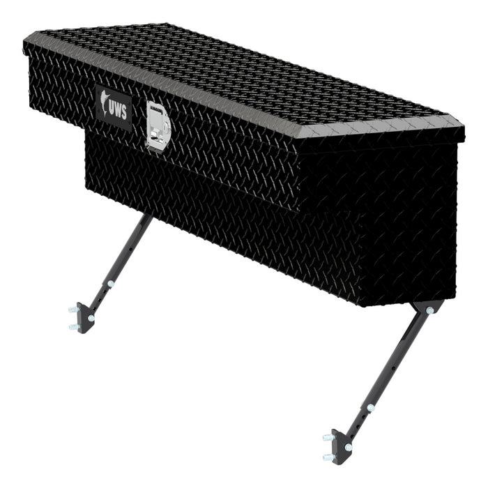 UWS Gloss Black Aluminum 48" Truck Side Tool Box with Space-Saving Legs Model EC30102-MK2