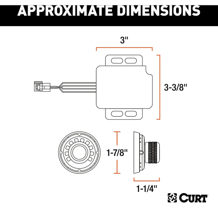 CURT Spectrum Original Equipment Style, Integrated Electric Trailer Brake Controller, Proportional Model 51170