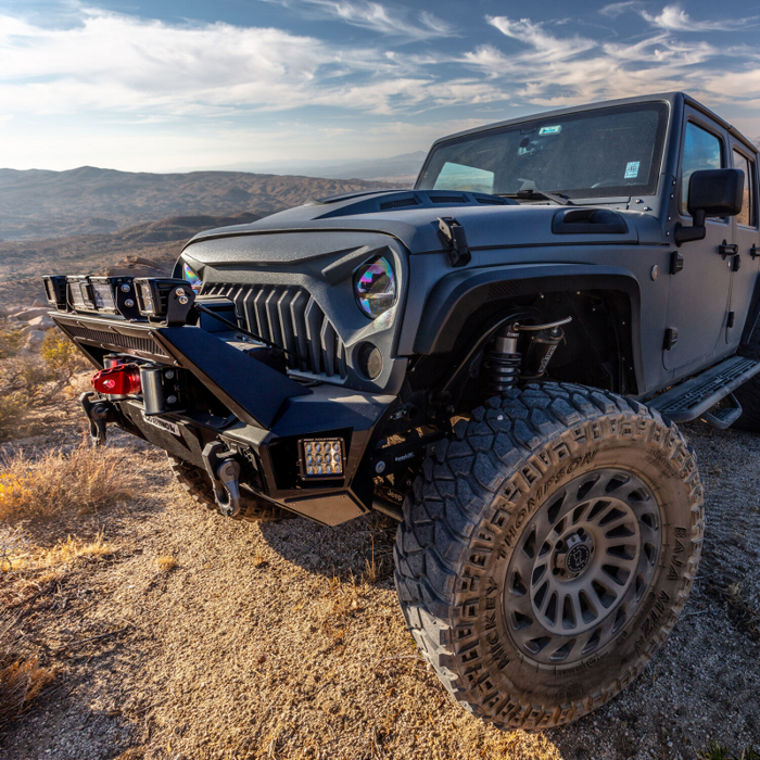 Go Rhino Trailline Winch Ready Front Stubby Bumper For Jeep Model 230111T