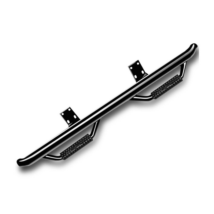 N-Fab Cab Length Side Steps Gloss Black Mild Steel Model F2172B