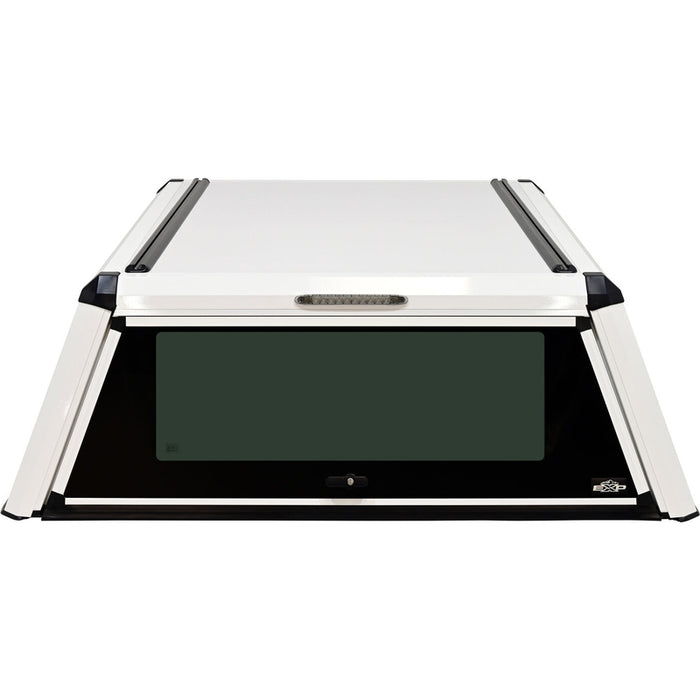 Westin EXP Truck Cap with Solid Front Glass Gloss White Model 16-14150