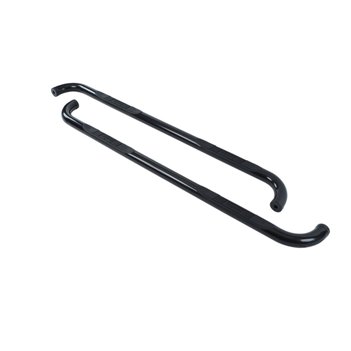 Go Rhino 4000 Series Step Nerf Bars with Mounting Brackets Kit Black Powder Coat Model 4047B