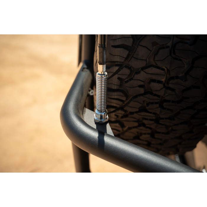 DV8 Offroad 2007-2018 Jeep Wrangler Body Mounted Tire Carrier Model TCJK-14