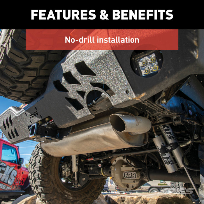 ARIES TrailChaser Jeep Wrangler JK Aluminum Rear Bumper Model 2082036