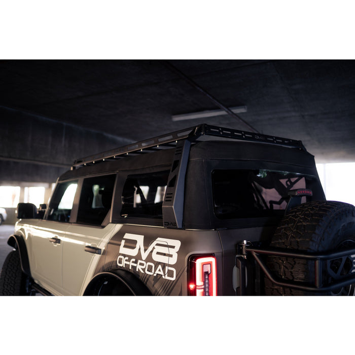 DV8 Offroad 2021-2025 Ford Bronco Soft Top Roof Rack Model RRBR-01